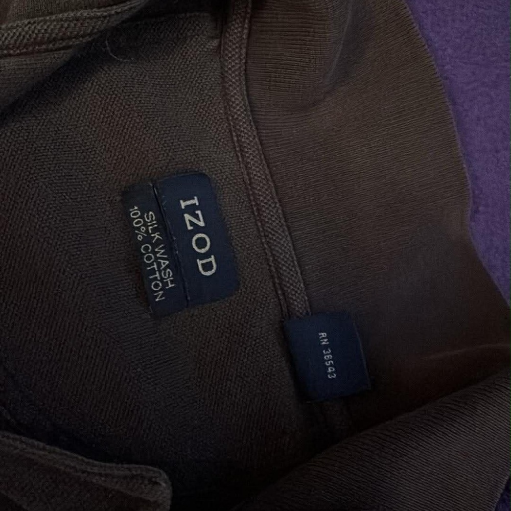 Izod Dark Brown Polo Shirt - Picture 2 of 2